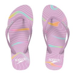Klapki basenowe damskie Speedo Flip Flop Af. Fioletowe klapki damskie Speedo, bez wzorów, bez obcasa. Za 73.99 zł.