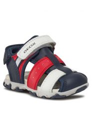 Geox Sandały B Sandal Flaffee Boy B4559B 08515 C0735 M Granatowy. Niebieskie sandały chłopięce Geox, ze skóry, bez zapięcia. Za 179.99 zł.