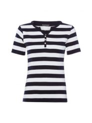 Brookshire Koszulka Kobiety Bawełna biały|niebieski, XL. Białe t-shirty damskie brookshire, xl, bez wzorów, z bawełny, bez kołnierzyka. Za 79.95 zł.