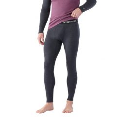 Spodnie termoaktywne męskie Smartwool Merino 250 Baselayer Bottom Boxed. Czarne spodnie sportowe męskie Smartwool, m, bez wzorów, z wełny, trekkingowe. Za 436.17 zł.