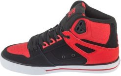 DC Pure High-Top Wc ADYS400043-FWB Czerwone 45. Czerwone trampki męskie DC Shoes, bez wzorów, bez zapięcia. Za 328.23 zł.