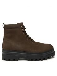 Calvin Klein Jeans Trapery Lugged Laceup Boot Oxf Hiking Nb YM0YM01076 Brązowy. Brązowe śniegowce i trapery męskie Calvin Klein Jeans, z jeansu, bez zapięcia. Za 449.99 zł.
