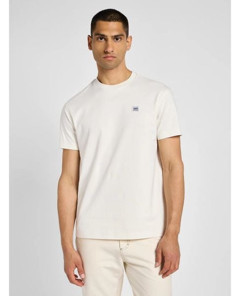 MESKA KOSZULKA LEE WW TEE ECRU 112355532. T-shirty męskie Lee, xl, bez wzorów, bez kołnierzyka. Za 79.99 zł.