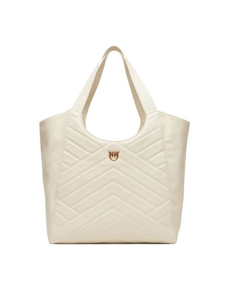 PINKO Torebka Tote Bag PE 25 PLTT 104536 A2AO Biały. Białe torebki do ręki damskie Pinko, bez wzorów, ze skóry, bez dodatków. Za 1,079.00 zł.