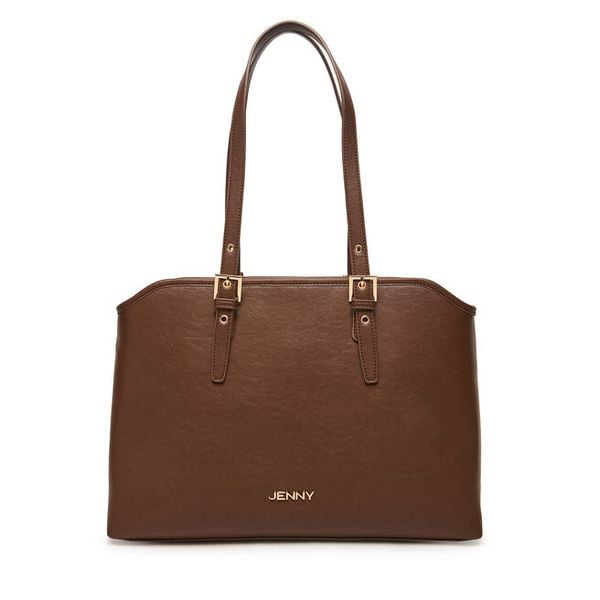 Torebka JENNY. Brązowe torebki do ręki damskie Jenny, bez wzorów, klasyczne, bez dodatków. Za 159.99 zł.