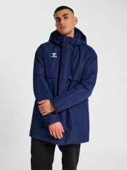 Parka Hummel GO. Niebieskie parki męskie Hummel, na zimę, m, bez wzorów, z poliamidu, bez kaptura. Za 302.50 zł.