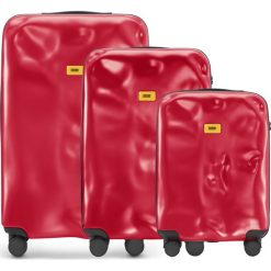Walizki Icon w zestawie 3 el. matowy czerwony. Walizki męskie Crash Baggage, z materiału. Za 2,628.00 zł.