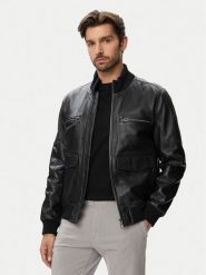 JOOP! Kurtka skórzana Clouson 80100851 Czarny Regular Fit. Czarne kurtki męskie JOOP!, m, bez wzorów, ze skóry, bez kaptura. Za 2,409.00 zł.