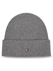 Tommy Hilfiger Czapka Flag AM0AM13586 Szary. Szare rękawiczki męskie Tommy Hilfiger, na zimę, bez wzorów, z kaszmiru. Za 389.99 zł.