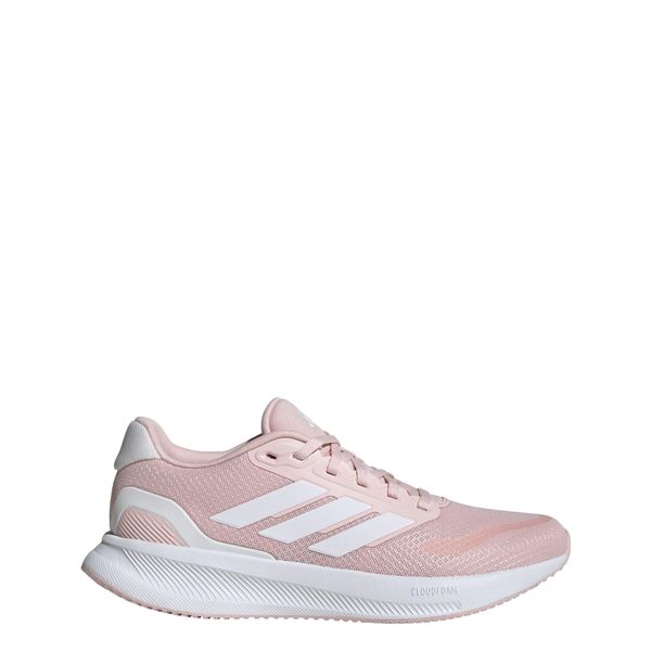 Buty do biegania adidas Runfalcon 5. Białe obuwie sportowe damskie Adidas, bez wzorów, do biegania. Za 254.35 zł.