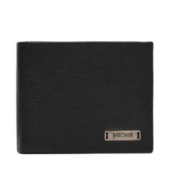 Portfel Just Cavalli. Czarne portfele męskie Just Cavalli, bez wzorów. Za 274.99 zł.