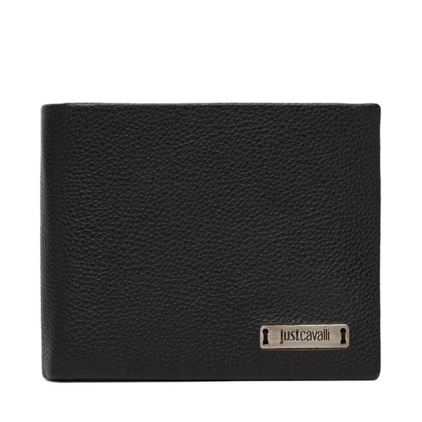 Portfel Just Cavalli. Czarne portfele męskie Just Cavalli, bez wzorów. Za 274.99 zł.