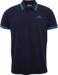 Kappa Kappa Polo Shirt 709361-19-4024 Granatowe L. Koszulki polo męskie Kappa, l, bez wzorów, bez ramiączek. Za 75.05 zł.