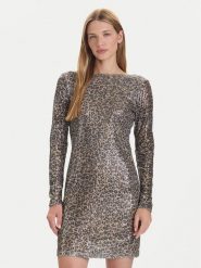 Vero Moda Sukienka codzienna Hanya 10337842 Beżowy Regular Fit. Brązowe sukienki damskie Vero Moda, na co dzień, l, bez wzorów, z syntetyku, bez kołnierzyka, bez ramiączek, proste. Za 229.99 zł.