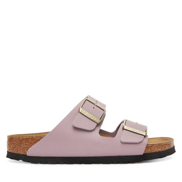 Klapki Birkenstock. Czerwone klapki damskie Birkenstock, bez wzorów, bez obcasa. Za 319.99 zł.