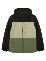 Quiksilver Kurtka snowboardowa Side Hit EQBTJ03195 Zielony Regular Fit. Zielone kurtki i płaszcze dla chłopców Quiksilver, bez wzorów, z syntetyku, sportowe, bez kaptura. Za 359.99 zł.