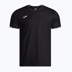 Koszulka tenisowa męska Joma Torneo. Czarne koszulki sportowe męskie Joma, m, bez wzorów, z elastanu, bez kołnierzyka, bez ramiączek, na fitness i siłownię. Za 109.99 zł.