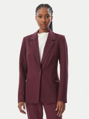 Guess Marynarka W6BN08 K6806 Bordowy Slim Fit. Czerwone żakiety damskie Guess, xl, z aplikacjami, z syntetyku. Za 522.99 zł.