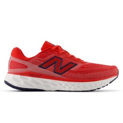 Buty męskie New Balance Fresh Foam Evoz v4 MEVOZ5JB – czerwone. Czerwone buty sportowe męskie New Balance, z syntetyku, bez zapięcia, do biegania. Za 599.99 zł.