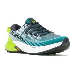 Buty do biegania męskie Merrell Agility Peak 4. Zielone buty sportowe męskie Merrell, bez zapięcia, do biegania. Za 367.48 zł.