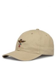 Aeronautica Militare Czapka z daszkiem 261HA1246UCT02261 Beżowy. Brązowe rękawiczki męskie Aeronautica Militare, bez wzorów, z bawełny. Za 179.99 zł.