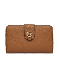 Portfel MICHAEL Michael Kors. Brązowe portfele damskie MICHAEL Michael Kors, bez wzorów. Za 519.99 zł.