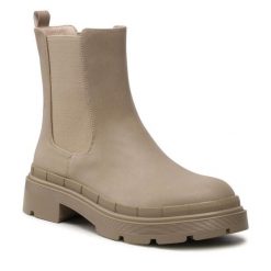 Sztyblety Jenny Fairy. Brązowe botki damskie Jenny Fairy, bez obcasa, na płaskiej podeszwie, bez zapięcia. Za 101.98 zł.