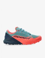 Buty trailowe damskie Dynafit Ultra 50 GORE-TEX - brittany blue/hot coral. Niebieskie obuwie sportowe damskie Dynafit, bez wzorów, z gore-texu, wspinaczkowe. Za 830.11 zł.
