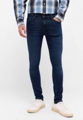 Męskie Spodnie Jeansowe Mustang Style Atlanta Super Skinny Denim Blue 1016305 5000 903. Niebieskie spodnie materiałowe męskie Mustang, l, bez wzorów, z denimu. Za 219.99 zł.