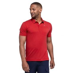 Koszulka polo męska Schöffel Ramseck. Czerwone koszulki polo męskie Schöffel, m, bez wzorów, bez ramiączek. Za 224.99 zł.