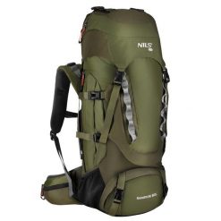 Plecak turystyczny Ramsvik 60L NC1994 Nils Camp. Czarne plecaki damskie Nils Camp, bez wzorów, z materiału. Za 349.00 zł.