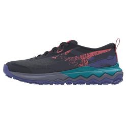 Damskie buty trailowe Mizuno Wave Ibuki 5. Niebieskie obuwie sportowe damskie Mizuno, bez wzorów, do biegania, mizuno wave. Za 319.99 zł.