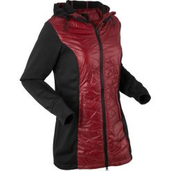 Lekka kurtka pikowana z wstawką z polaru bonprix czerwony kasztanowy. Kurtki damskie marki bonprix. Za 109.99 zł.