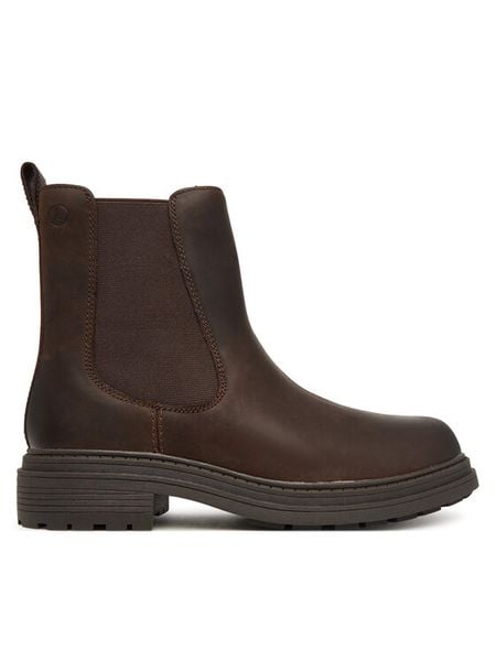 Clarks Sztyblety Orinoco3 Top 26182902 Brązowy. Brązowe botki damskie Clarks, ze skóry, bez obcasa, na płaskiej podeszwie, bez zapięcia. Za 569.99 zł.