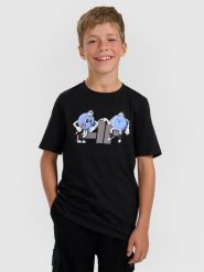 4F T-shirt regular z nadrukiem świątecznym chłopięcy - czarny 134 (8-9 lat). Czarne t-shirty dla chłopców 4f, bez wzorów, z bawełny, bez ramiączek. Za 39.99 zł.