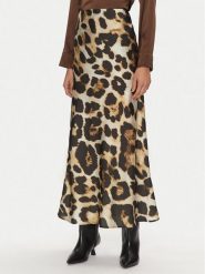 Imperial Spódnica midi GHN4ISO Brązowy Regular Fit. Brązowe spódnice damskie Imperial, xl, bez wzorów, z syntetyku, midi. Za 219.99 zł.