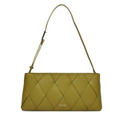 Torebka Calvin Klein. Zielone torebki do ręki damskie Calvin Klein, bez wzorów, klasyczne, bez dodatków. Za 379.99 zł.