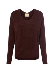 MOS MOSH Sweter z zawartością alpaki - MMThora Kobiety Wełna różowy|lila, S. Czerwone swetry damskie Mos Mosh, s, bez wzorów, z dzianiny, eleganckie, bez kołnierzyka, bez ramiączek, bez kaptura. Za 549.95 zł.