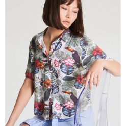 Koszula oversize - Kremowy. Koszule damskie marki Cropp. Za 49.99 zł.