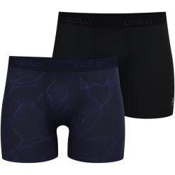 Bokserki męskie Odlo ACTIVE F-DRY GRAPHIC 2 PACK. Czarne bokserki męskie Odlo, m, bez wzorów. W wyprzedaży za 269.99 zł.