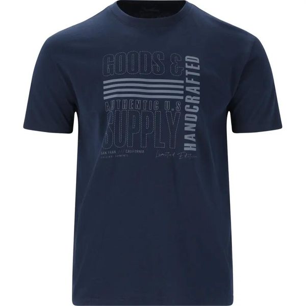 T-shirt Cruz Blueville. Niebieskie t-shirty męskie CRUZ, m, bez wzorów, z bawełny, eleganckie, bez kołnierzyka. Za 111.50 zł.