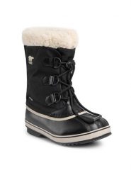 Sorel Śniegowce Yoot Pac Nylon NY1962 Czarny. Czarne buty zimowe dziewczęce Sorel, z materiału, bez zapięcia. Za 419.99 zł.