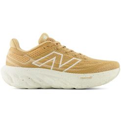 Buty do biegania damskie New Balance Fresh Foam 1080 v13 W1080N13 – brązowe. Brązowe obuwie sportowe damskie New Balance, bez wzorów, z materiału, do biegania. Za 429.99 zł.