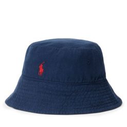 Kapelusz Polo Ralph Lauren. Niebieskie czapki i kapelusze damskie Polo Ralph Lauren, bez wzorów. Za 249.99 zł.