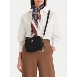 Torebka Beverly Hills Polo Club. Czarne listonoszki damskie Beverly Hills Polo Club, bez wzorów, bez dodatków. Za 249.99 zł.