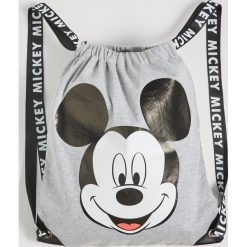 Plecak worek Mickey Mouse - Jasny szary. Szare plecaki damskie Sinsay, bez wzorów. Za 39.99 zł.