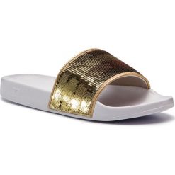 Klapki TOMMY HILFIGER - Tommy Sequins Pool Slide FW0FW03750 White 100. Żółte klapki damskie Tommy Hilfiger, z materiału. Za 249.00 zł.