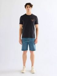 MĘSKIE SZORTY WRANGLER FRONTIER SHORT SOLAR 112378462. Szorty męskie Wrangler, m, bez wzorów, z jeansu. Za 189.99 zł.