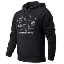 Bluza męska z kapturem EXTREME HOBBY CRUCIAL. Czarne bluzy męskie EXTREME HOBBY, m, bez wzorów, z bawełny, z kapturem. Za 249.00 zł.