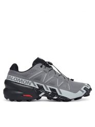Salomon Buty do biegania Speedcross 6 Wide L41744100 Szary. Szare buty sportowe męskie Salomon, z materiału, bez zapięcia, do biegania. Za 649.99 zł.